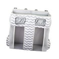 thumbnail image 2 of veasfak Hanging Diaper Organizer Spacious Changing Table Playard Baby Diaper Stacker Gray White Stripes, 2 of 9