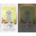 thumbnail image 2 of Caroline's Treasures BB6090CNL Easter Eggs Bedlington Terrier Blue Ceramic Night Light, 6x4x3", multicolor, 2 of 2