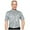 Gray/Charcoal, variant on Monterey Club Men's Small Block Print Short Sleeve Golf Polo Shirt #3534