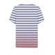thumbnail image 4 of Fiudx Ofertas y Liquidaciones Camiseta Casual de Moda para Mujer Blusas Estampadas a Rayas Degradadas Top con Botones y Cuello En V, 4 of 5