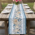 thumbnail image 4 of Blue Starfish Coastal Table Runner 90 Inches, Nautical Ocean Summer Coral Botanical Bed Runner Dresser Scarves Tabletop for Indoor Outdoor Parties/Ceremony/Banquet, 13" x 90", 4 of 9
