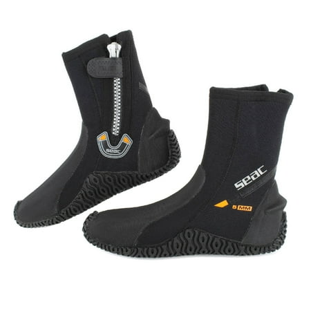 

SEAC Adult Unisex Basic Hd w/Zip 5 Mm Scuba Boots Color: Black Size: XS