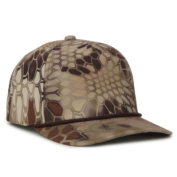 Outdoor Cap OC550CAMO Camo Performance 5-Panel w/Cord Cap-Kryptek® Highlander®-Brown Cord