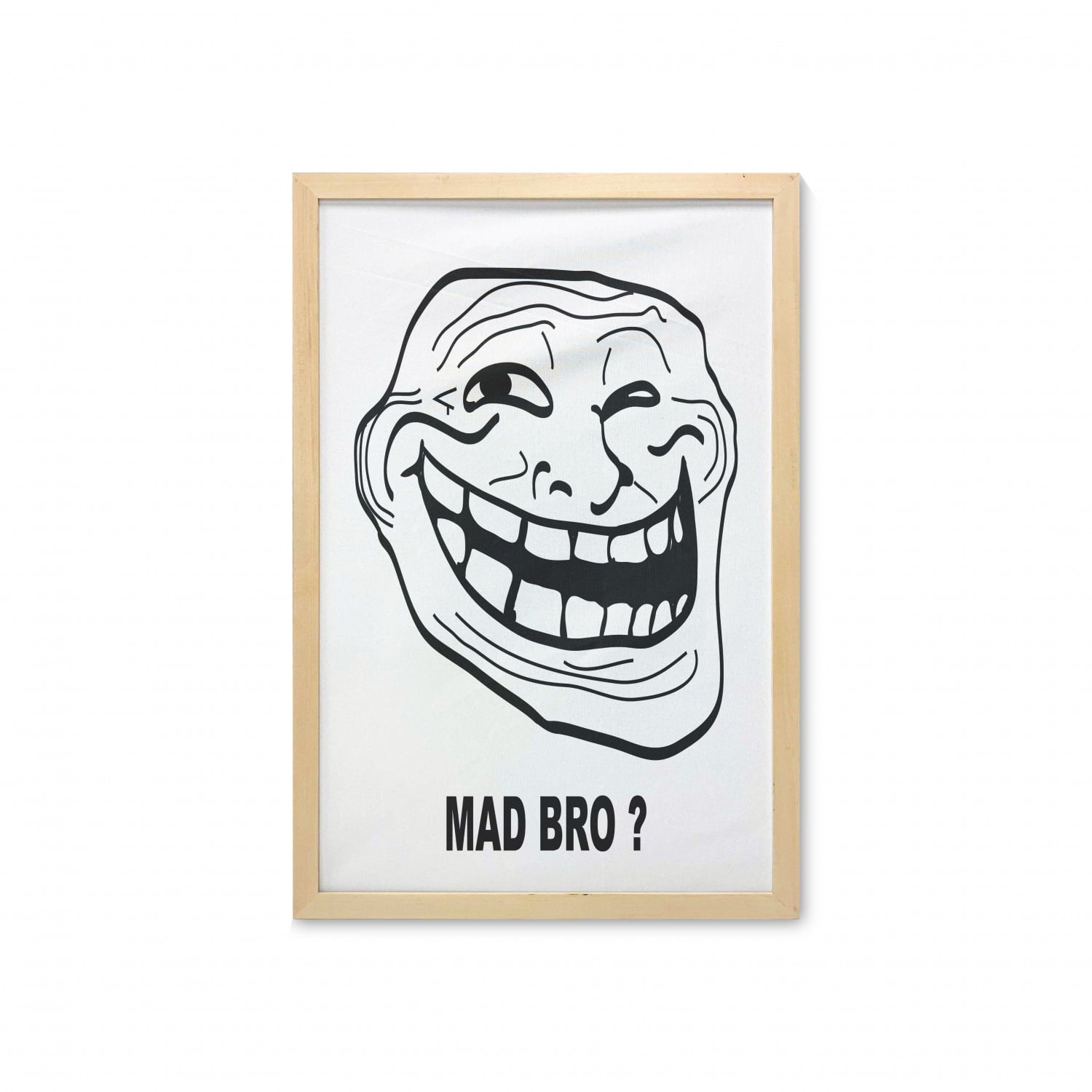 Official Meme Troll face Meme Canvas Print by Art