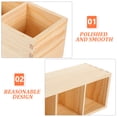 thumbnail image 5 of OUNONA Wooden Desk Organizer for Storage Khaki Pine Material Large Capacity Stable and 7.8 inches, 5 of 6