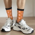 thumbnail image 6 of Rateoe Cartoon Hot Dog for Women Casual Calf Socks - Cute Crew Socks - Thin Soft Above Ankle Socks Size 5-11, 6 of 6
