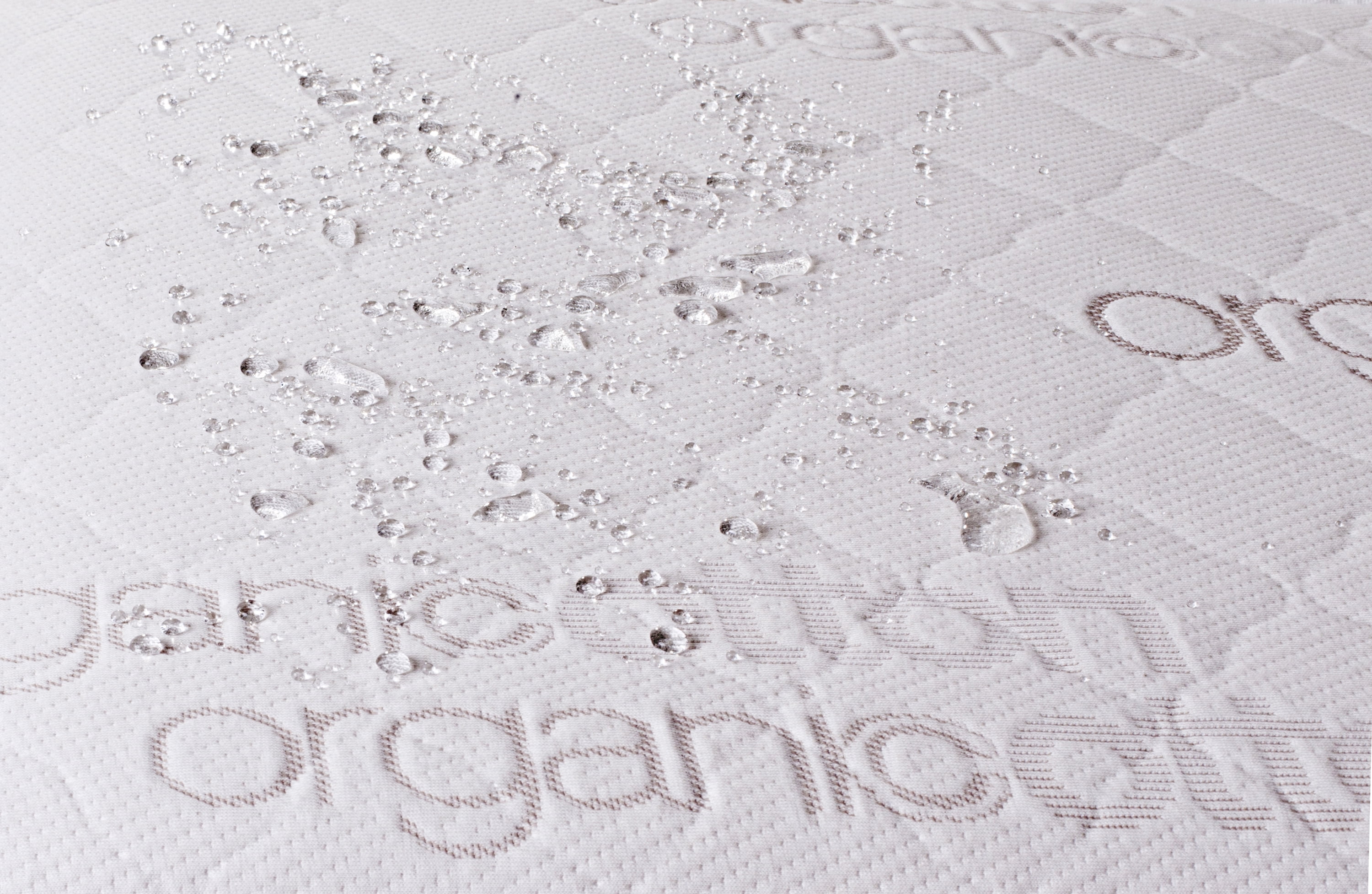 LA Baby 3-Sided 32" Diaper Changing Pad with 100% Organic Cotton Top Layer on Waterproof Cover, Ecru