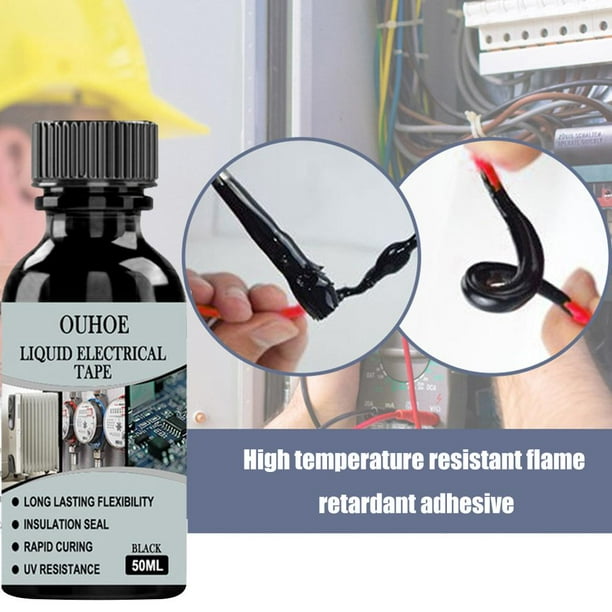 Pegamento aislante de aislamiento líquido resistente a los rayos UV (negro 50 ml)