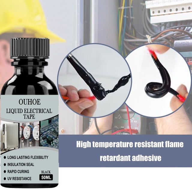Pegamento aislante de aislamiento líquido resistente a los rayos UV (negro 50 ml)