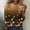 Gold15, variant on Womens Long Sleeve Tops Casual Crew Neck Floral Prints Summer/Fall Shirts Loose Fit Retro Elastic and Lightweight Blouses