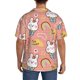 thumbnail image 3 of Fotbe Rabbit So Cute Camisa Estampada de Manga Corta para Hombre, Casual de Verano, Estilo Playero, Sin Arrugas-4X-Large, 3 of 5
