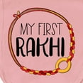 thumbnail image 3 of Inktastic My 1st Rakhi Bracelet, Raksha Bandhan Red and Gold Bracelet Baby Burp Cloth, 3 of 3