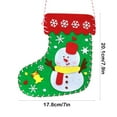 thumbnail image 3 of Felt Christmas Stockings with DIY Ornaments, Handmade Sewing Craft Kits for Kids, Holiday Party Decorations and Gift Bags for Christmas Tree, 3 of 6