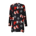 thumbnail image 5 of DDAPJ pyju Lightweight Cardigans for Women 2024,Christmas Print Open Front Santa Claus Party Shirts Long Sleeve Casual Cardigan Sweaters Holiday Coats Plus Size Fall Fashion Tops, 5 of 6