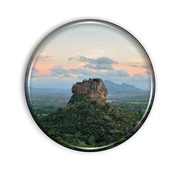 Sri Lanka Magnet Strong and Flexible Sri Lanka Refrigerator Magnet 1.1 Inch Epoxy Dome