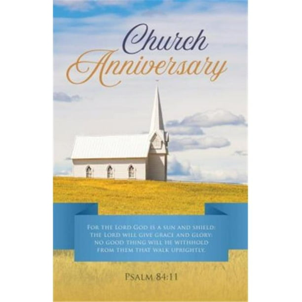 B & H Publishing 152608 Church Anniversary Bulletin - Psalm 84-11 KJV ...