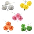 thumbnail image 3 of Naiovety 50 piezas de flores artificiales realistas para el hogar, la Oficina y el Hotel, para interiores y exteriores, fiestas, banquetes, ceremonias, Flores artificiales Blanco Naiovety HA084359-01, 3 of 6