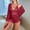 1-Wine, variant on Women's 3 Piece Pajama Set Satin Lace Cami Top and Shorts with Long Sleeve Robe Pjs Outfits Sexy Mesh Nightgown Sets