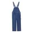 thumbnail image 4 of JLMSPLWG Girls Denim Jumpsuits Distressed Bib Denim Overalls for Kids Blue Long Rompers Teens Stretchy Retro Trendy Jeans Tween Loose Fit Clothes, 4 of 9