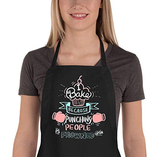 Saukore Funny Baking Aprons for Women Men, Adjustable Kitchen Chef Cooking Aprons with 2 Pockets - Cute Birthday, Mother's Day Apron Gifts for Bakers Mom Wife Husband Girlfriend Aunt Grandma Saukore Funny Baking Aprons for Women Men, Adjustable Kitchen Chef Cooking Aprons with 2 Pockets - Cute Birthday, Mother's Day Apron Gifts for Bakers Mom Wife Husband Girlfriend Aunt Grandma