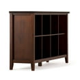 thumbnail image 4 of Simpli Home Artisan 57 inch Wide Solid Wood Transitional 8 Cube Storage Sofa Table in Russet Brown, 4 of 6