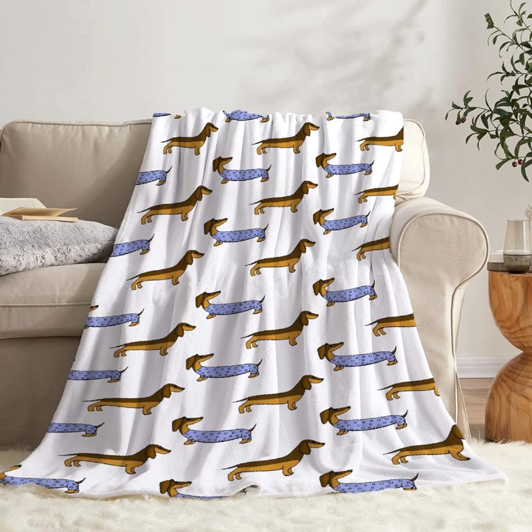 Dachshund Dog Blankets Puppy Blanket Super Soft Plush Blanket