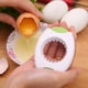 thumbnail image 5 of Matsuzay Abridor de huevos ligero y compacto para una fácil apertura de la cáscara Cortador de la cáscara del huevo Abrelatas de moda Cocina y Comedor amarillo, 5 of 6