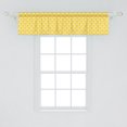 thumbnail image 2 of Ambesonne Tangerine Valance Pack of 2, Retro Citrus Round Slices, 54"X12", Pastel Yellow Orange, 2 of 3