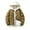Army Green, variant on Parkas Coat for Men Button Zipper Trendy Fake Two Piece Puffer Jackets Casual Windproof Hooded Outwears with Pockets