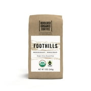 Boulder Organic Foothills Organic & Fair Trade Whole Bean Coffee, Medium Roast, 12 oz Bag, Caffeinated