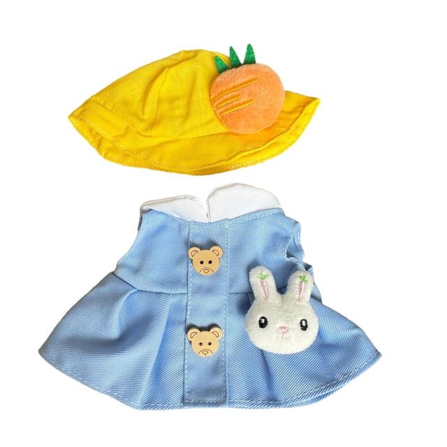 Ropa para muñeca de pato de peluche de 15 cm, disfraz de muñeca, ropa de peluche de pato suave, bricolaje Estilo A