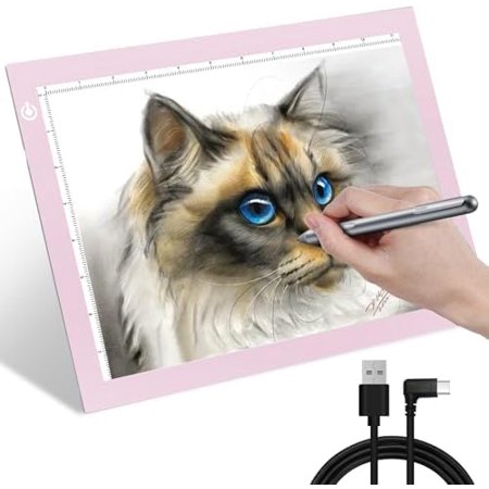 9x12 Inch Light Pad Ultra-Thin USB Powered Tracing Light Board Adjustable Light up Box for Drawing Weeding Vinyl Diamond Art Sketching Tracing and Animation$$Art & Craft