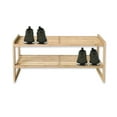 thumbnail image 1 of ITY International - 2 Tier Bamboo Shoe Rack, 28.5"x10.6"x28.5", Beige, 1 of 3