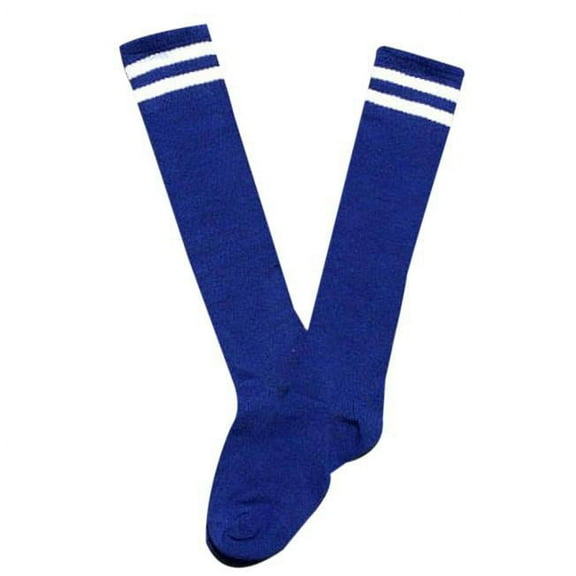 Zwiiyzr Little Boys Girls 3T Sport Socks Football Soccer Solid Long Socks Over Knee High Baseball Running Sports Kids Sock Blue
