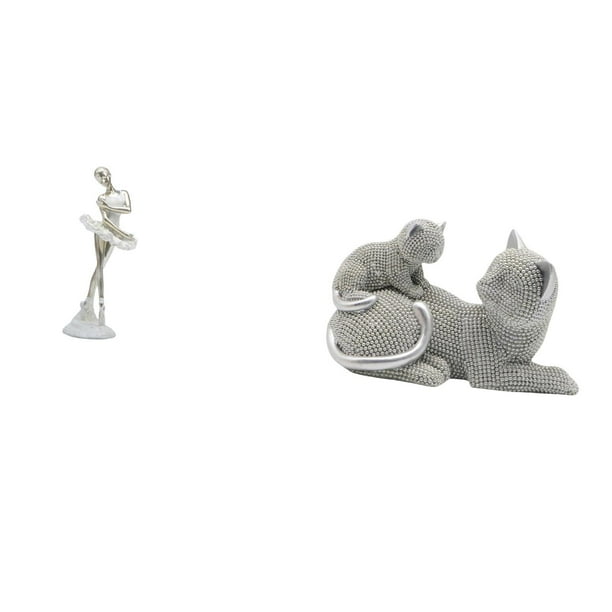 Figura De Gato Bailarina, Escultura De Animal De Niña Bailarina Moderna, Adorno Artístico Creativo Para Dormitorio, Sala De Estar, Oficina, Chimenea, Entrada, Regalo De Inauguración De La Casa