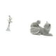 thumbnail image 1 of Figura De Gato Bailarina, Escultura De Animal De Niña Bailarina Moderna, Adorno Artístico Creativo Para Dormitorio, Sala De Estar, Oficina, Chimenea, Entrada, Regalo De Inauguración De La Casa, 1 of 8