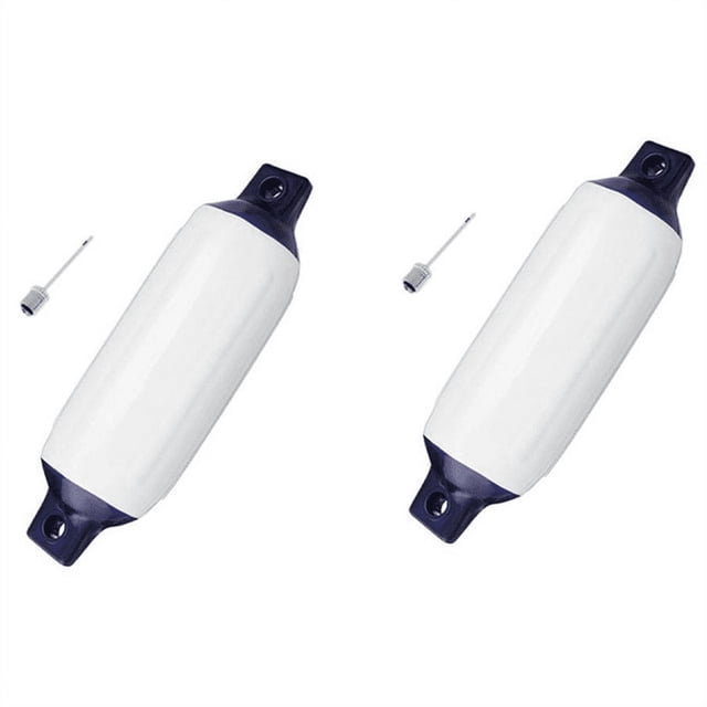 2X Inflatable Boat Fender PVC Boat Anchor Bumper Marine Boat Fender for Boat, Sailboat, Cuddy Etc,(6.5X23 Inch)