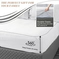 thumbnail image 3 of Marquess 4 Piece Microfiber White Queen Sheet Set, Deep Pocket Bed Sheets, 3 of 7