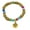 Multicolor, variant on Long Gold Bead Touch with Colorful Beaded Bracelet: 1CT
