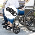 thumbnail image 1 of EXHUMKY Roue avant de Fauteuil Roulant Remplacement Lot de 4 Résistant à l'Usure Noir ABS, 1 of 5