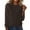 Coffee #808, variant on Womens Sweaters Cozy European And American Solid Color Loose Ladies Sweater Spring Autumn One Word Shoulder Exposed Business Casual Sweaters