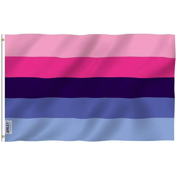 Anley 3x5 Foot Omnisexual Pride Flag - Omnisexual LGBT Flags Polyester