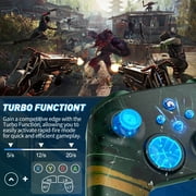 Turpow RGB Wireless Controller for Xbox One, Game Controller with WIFI Compatible with Xbox One S/X, Series X/S and PC, with Turbo, 3.5mm Audio Jack and Built-in 650mAh Rechargeable Battery
