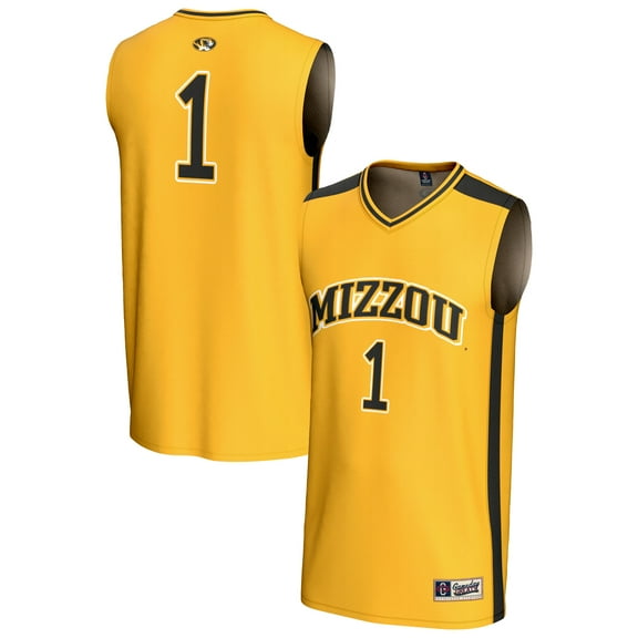 Unisex GameDay Greats #1 Gold Missouri Tigers Lightweight Collegiate Basketball Fashion Jersey