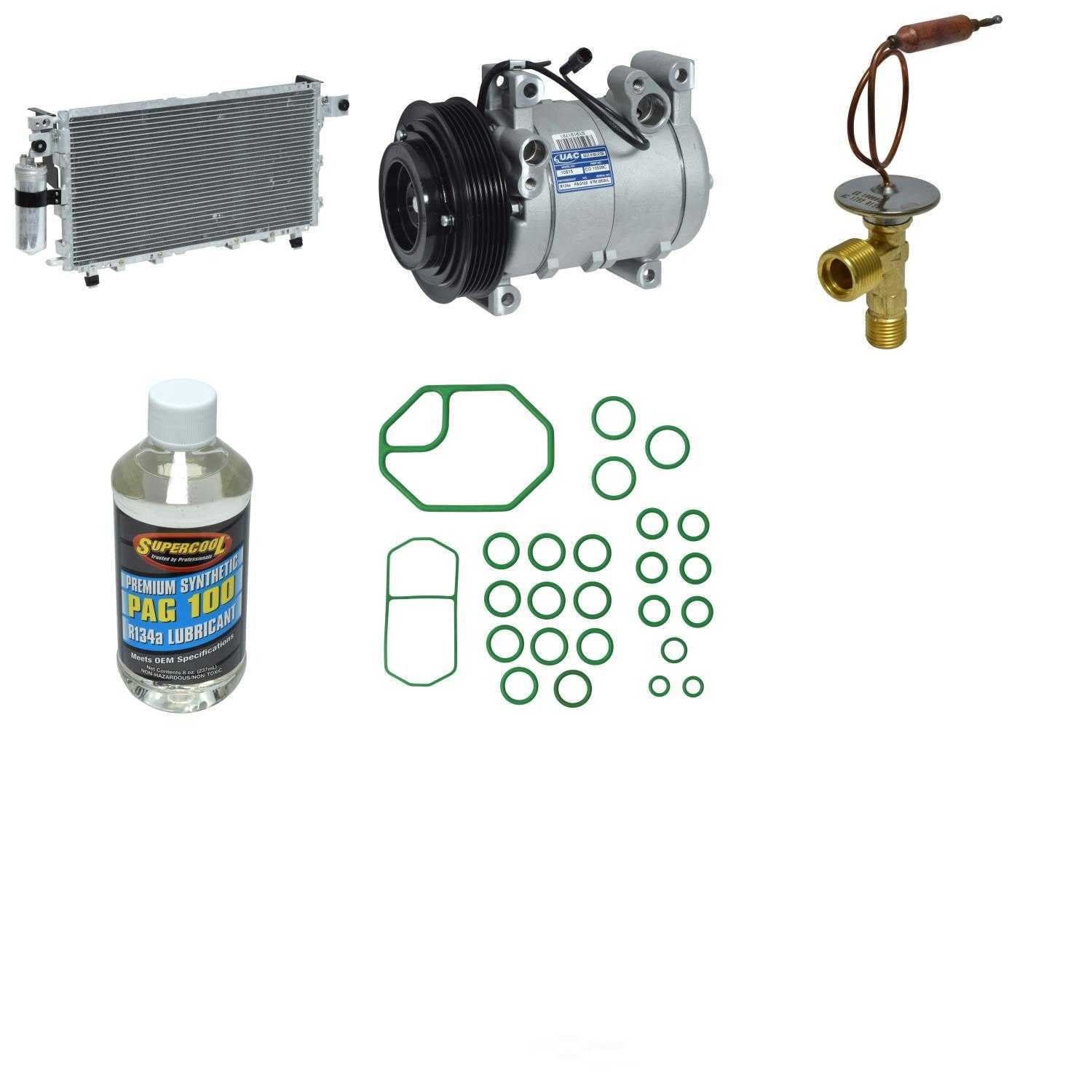 A/C Compressor and Component Kit -- Compressor-Condenser Replacement Kit Fits select: 2002-2004 ISUZU AXIOM