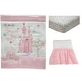Disney Princess Happily Ever After 3 Piece Crib Bedding Set, Pink