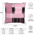 thumbnail image 2 of Multi-Size Linen Sofa Pillow Cover Invisible Zipper Open And Close Strong Use For Sofa Chair Garden Sofa Car Plaid Fall Camo Pink_4 20"X20", 2 of 8