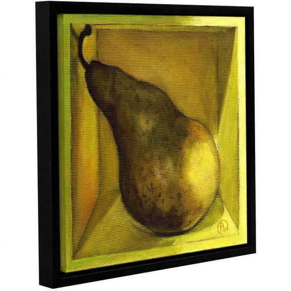 ArtWall Paige Wallis "Square Pear" Gallery-wrapped Floater-framed Canvas