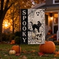 thumbnail image 5 of FEOLGEHLY Halloween Decorations Outdoor Indoor, Halloween Garden Flag Pumpkin Witch Spooky Yard Flag Fall Outdoor Decor For Porch Patio Garden Halloween Decorations Clearance (A), 5 of 7