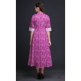 thumbnail image 3 of Bimba Robe Chemise à Boutons Florale Imprimée Col Mandarin Manches Retroussables-Petite, 3 of 5